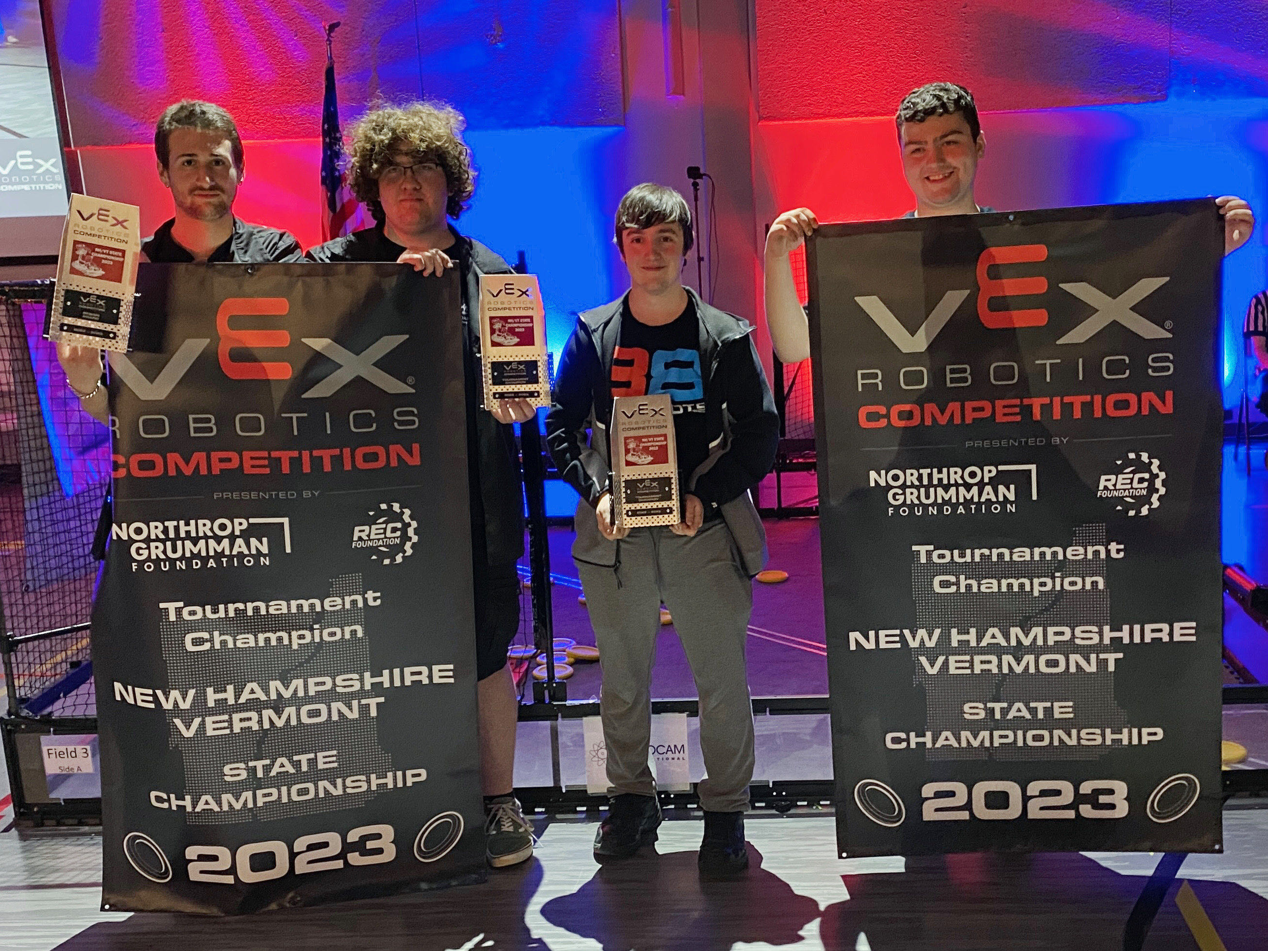 Tuning in between matches at VEX Worlds 2023.